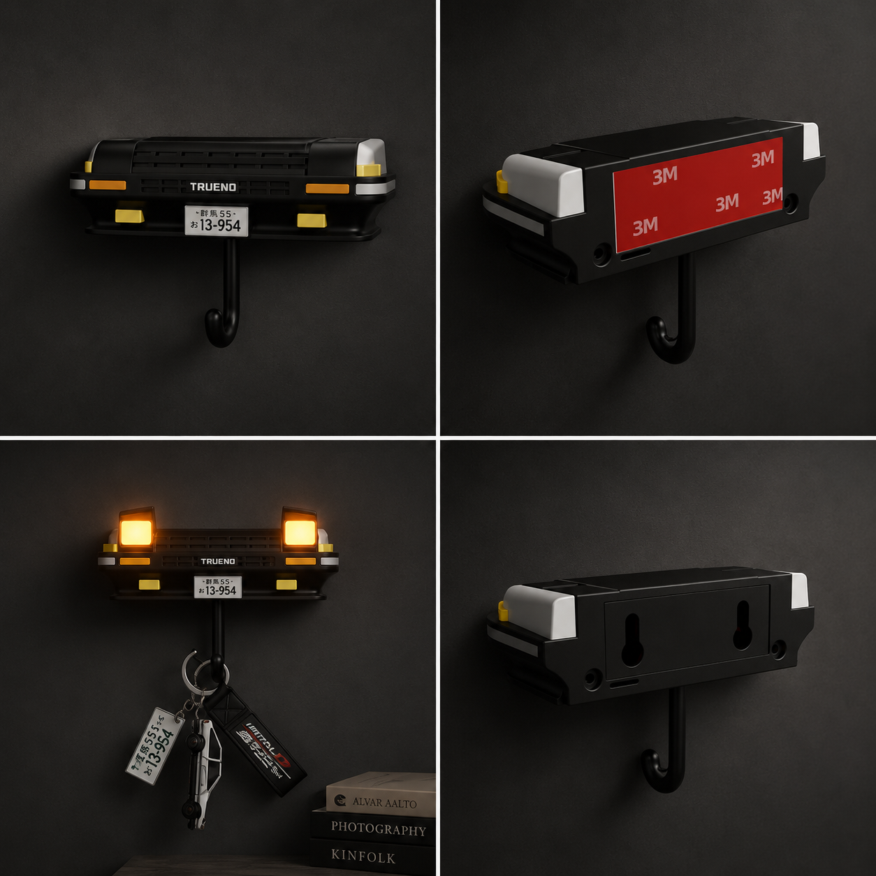 Llavero Toyota AE86 con faros abatibles